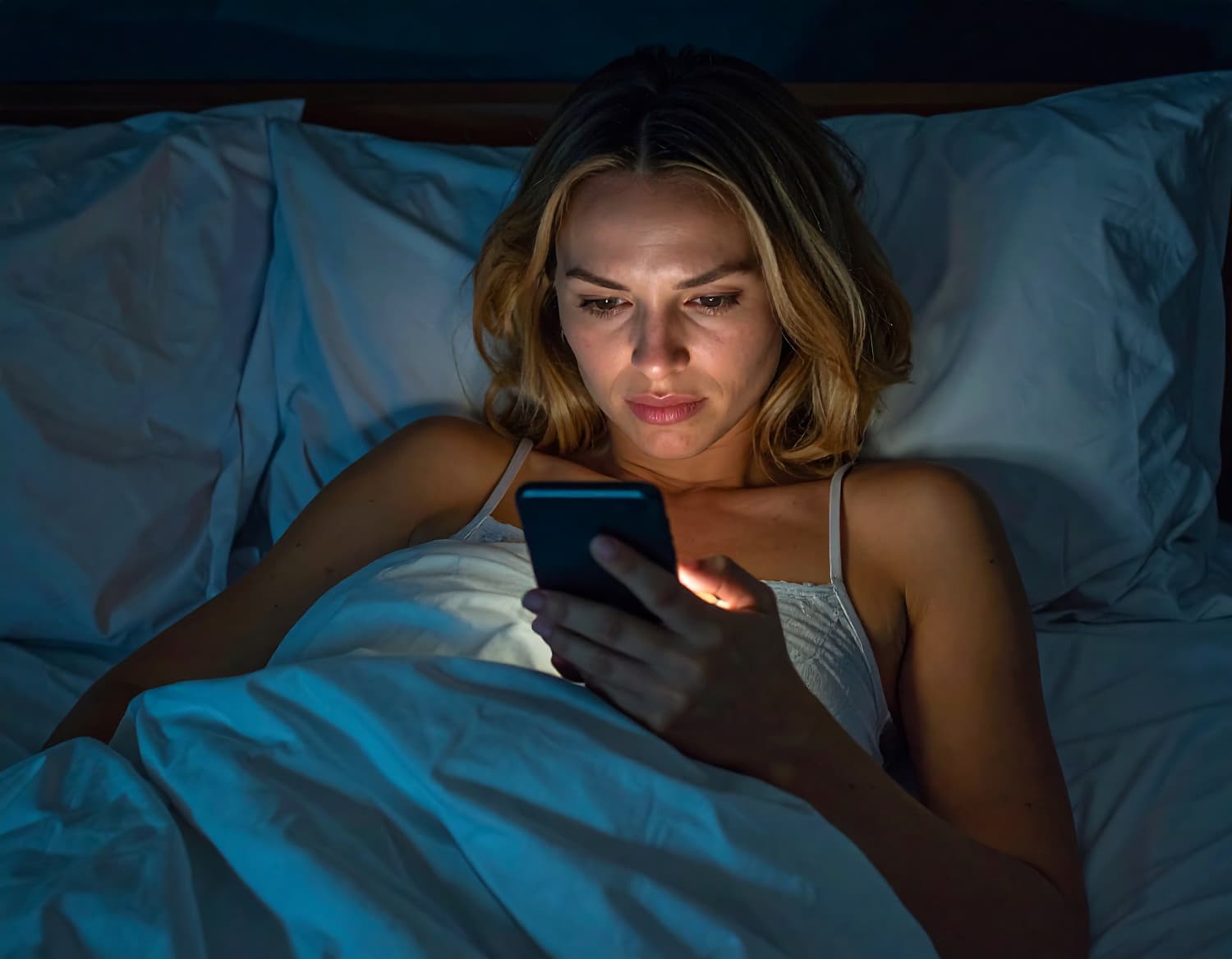usar el móvil antes de dormir